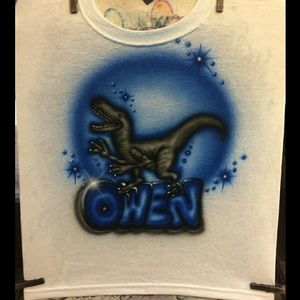 COPY - RAPTOR Airbrushed T-shirt Custom Made to Order